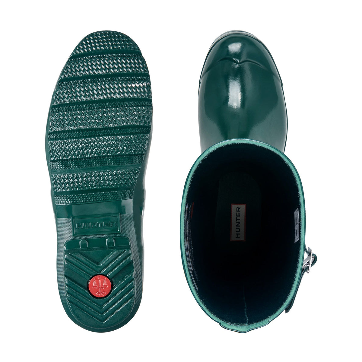 Hunter Women's Original Tall Gloss Rain Boots -Dark Green Gloss