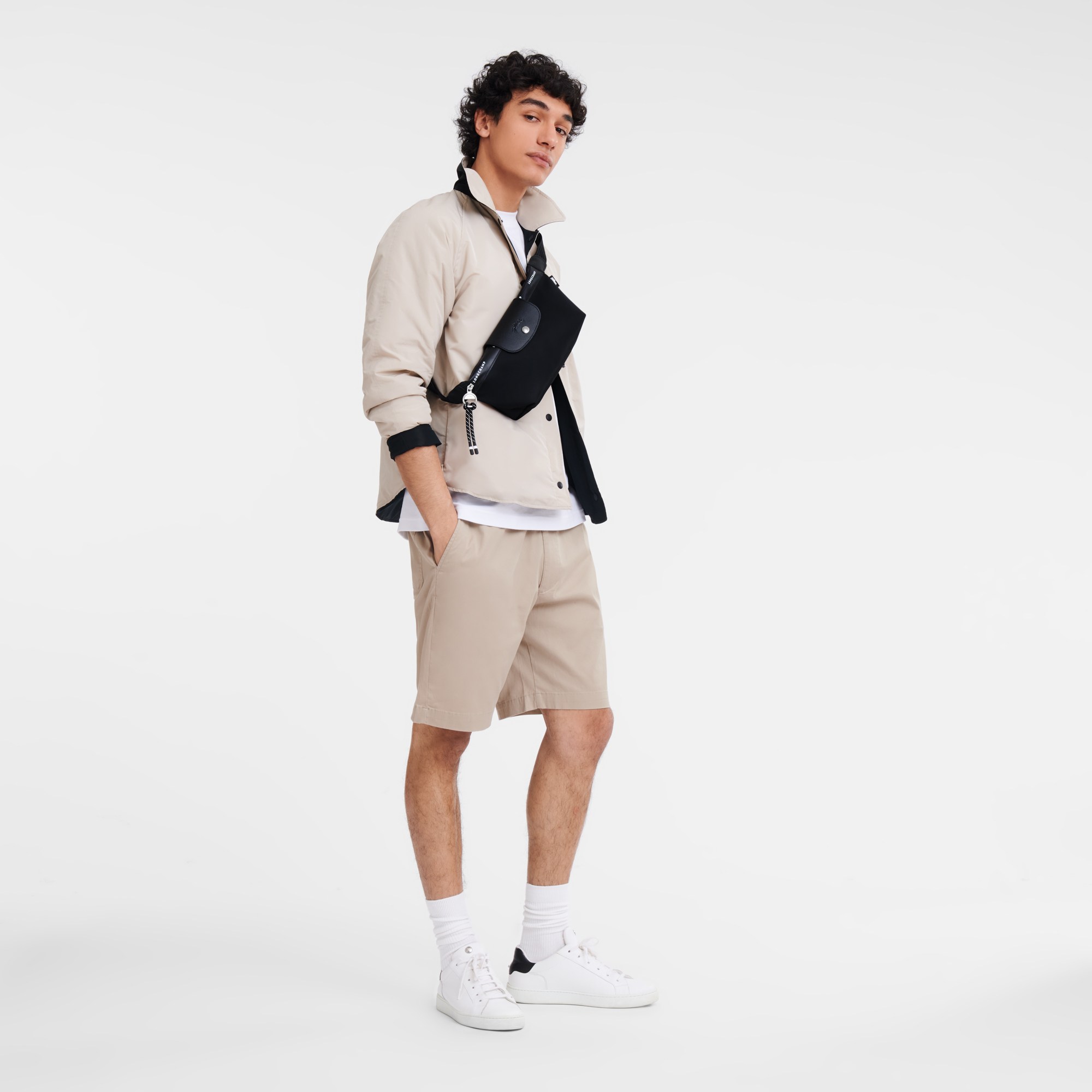 Longchamp Le Pliage Energy M Belt Bag-Black