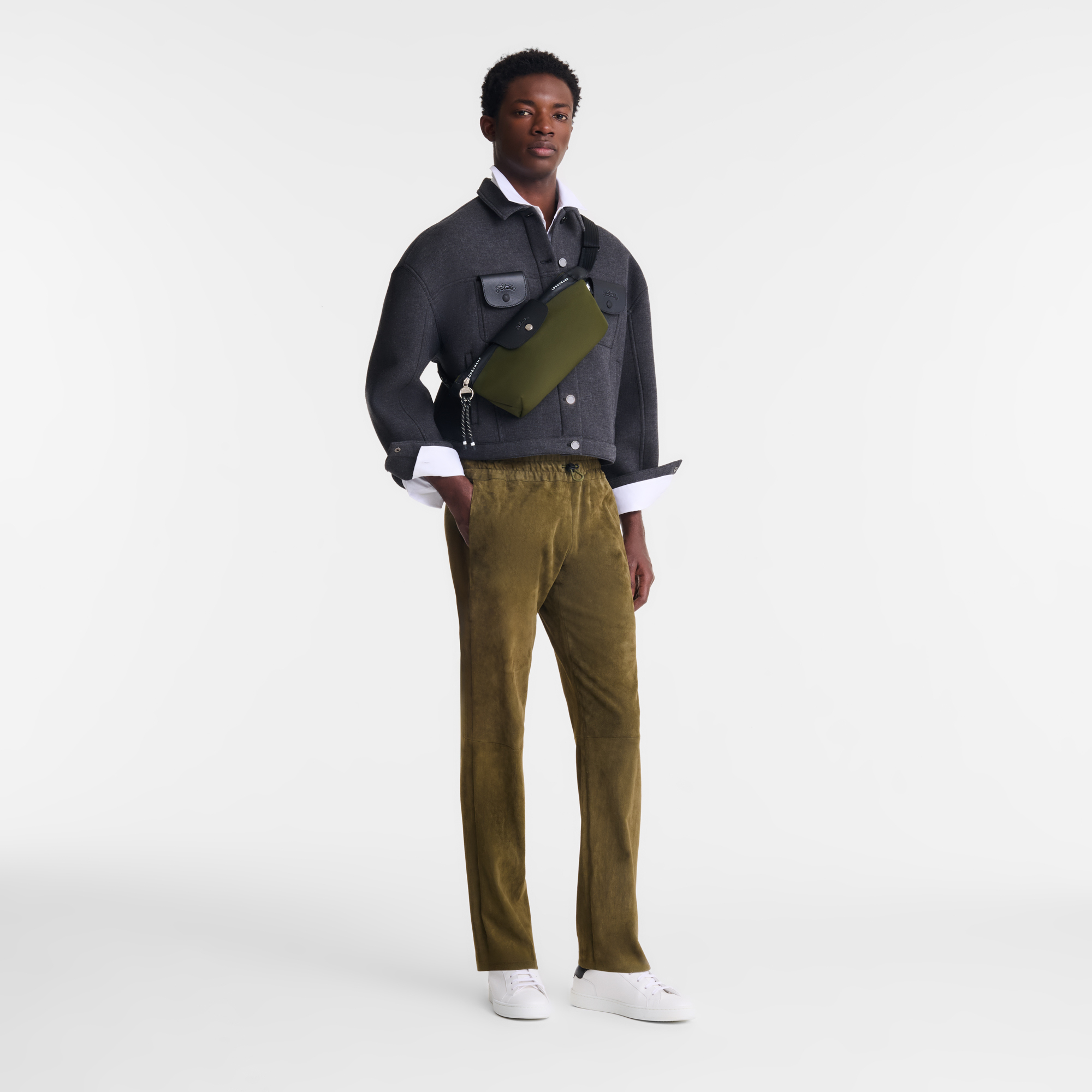 Longchamp Le Pliage Energy M Belt Bag-Khaki