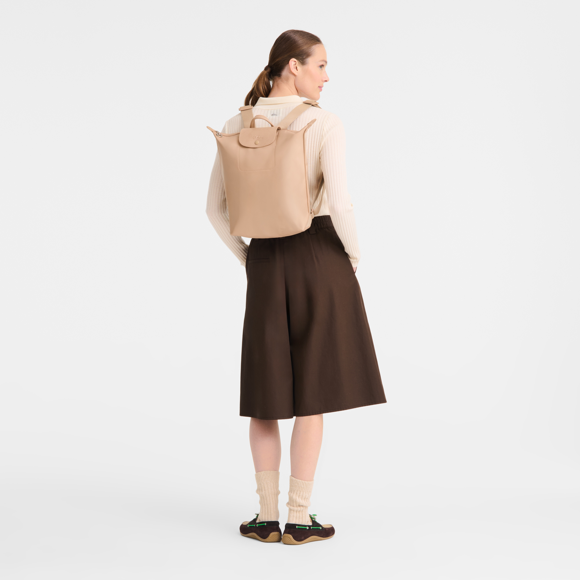 Longchamp Le Pliage One M Backpack-Beige – Kanadadan Kapına