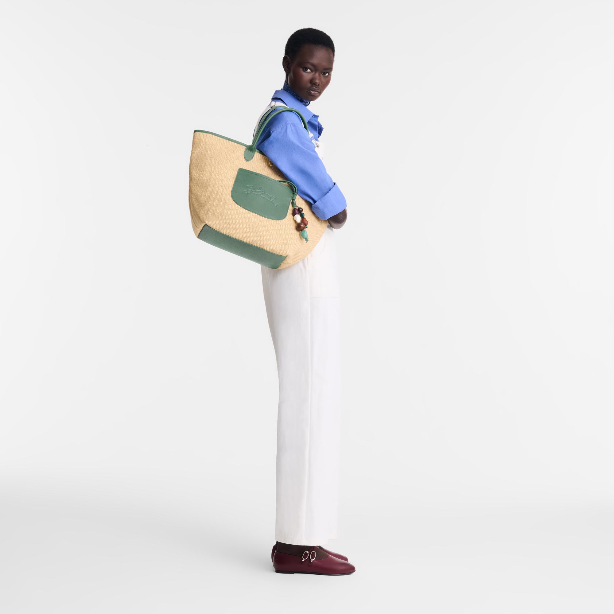 Longchamp Le Le Pliage Collection M Basket Bag-Oregano