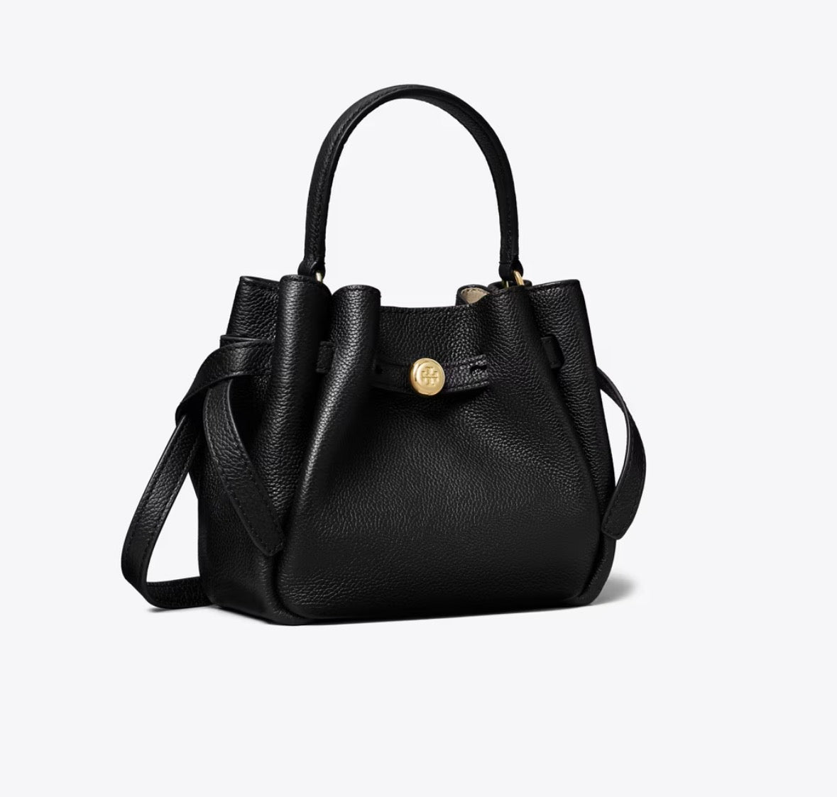TORY BURCH MINI ROMY BUCKET BAG  - black
