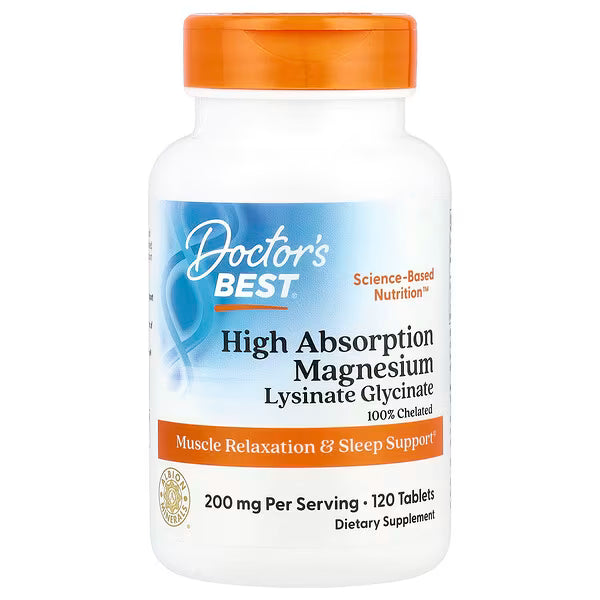 Doctor's Best, High Absorption Magnesium, 120 Tablets (100 mg per Tablet)