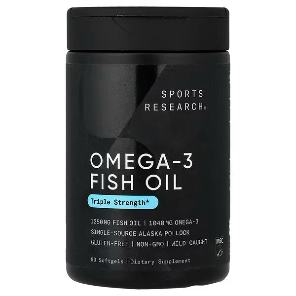Sports Research, Alaskan Omega-3 Fish Oil, 90 Softgels