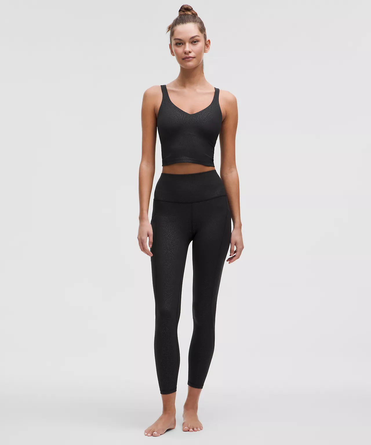 Lululemon Align Tank Top Light Support, A/B Cup  -  Ripple Emboss Black