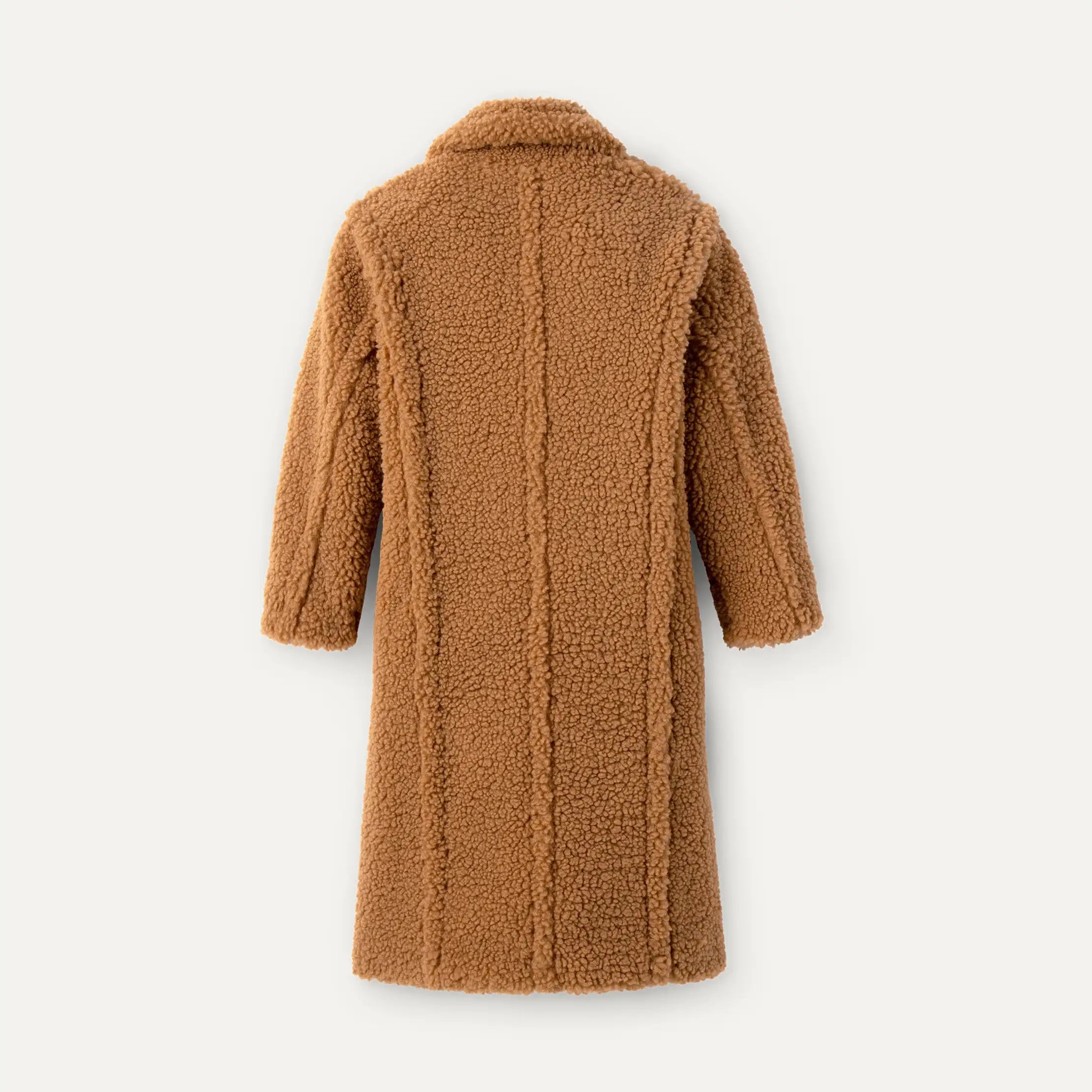 Ugg Women's Gertrude Long Teddy Coat-Chestnut