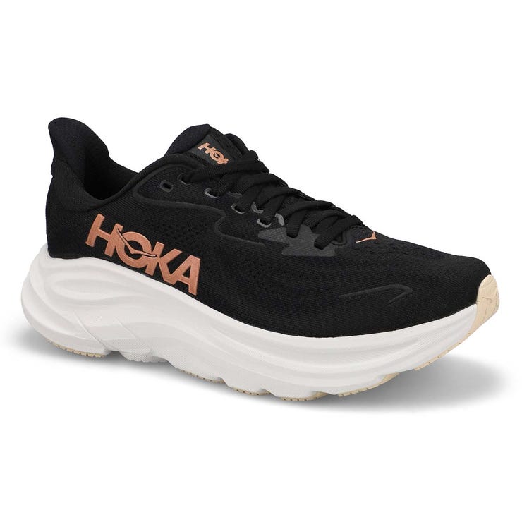 HOKA Clifton 10 Women  - 1162031-BRGL  -  Black / Rose Gold