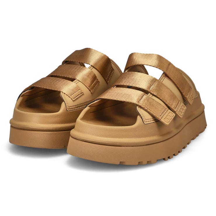 Ugg  Golden Glow Slide Women-Dark Sand