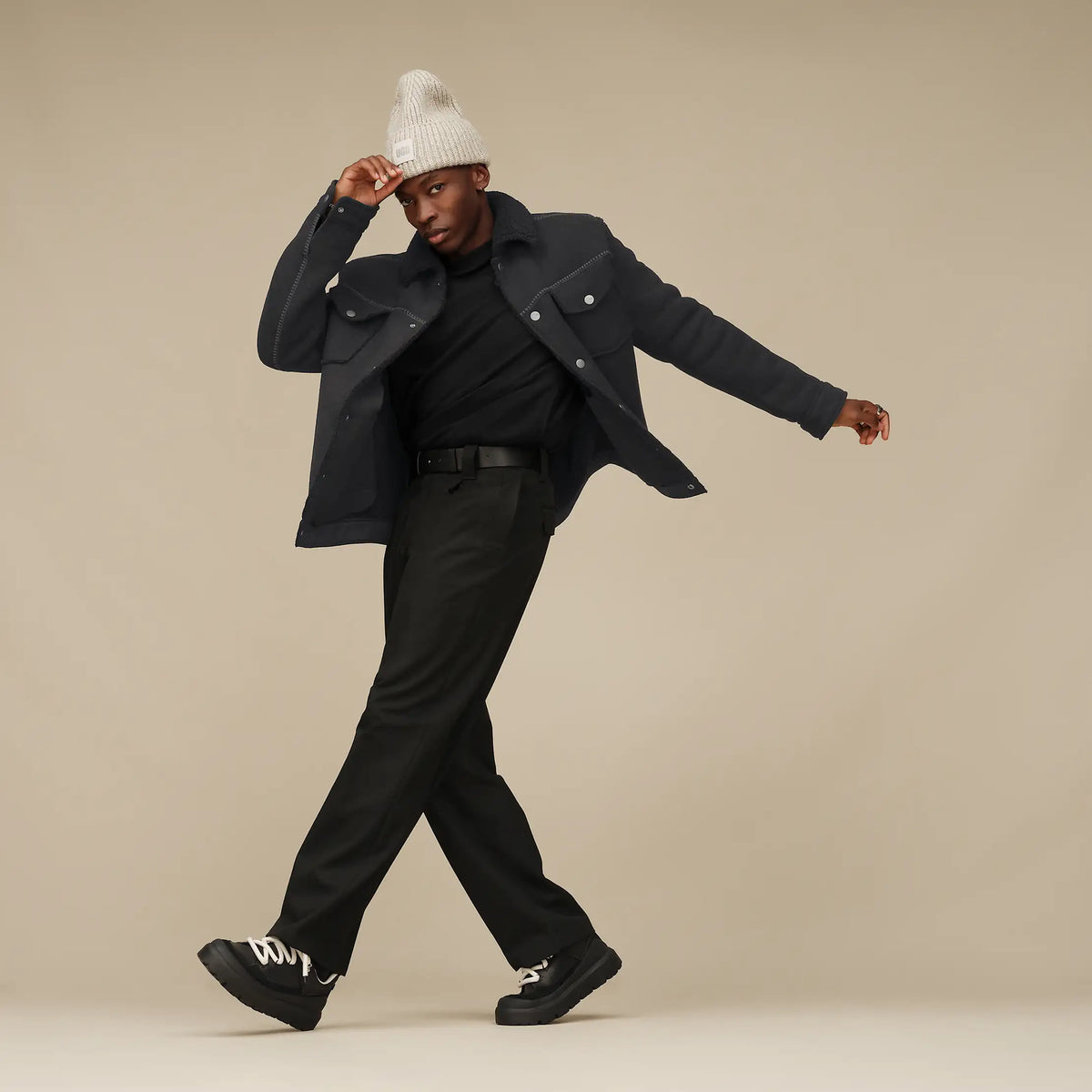 Ugg Men's Janson UGGfluff Jacket II-Black