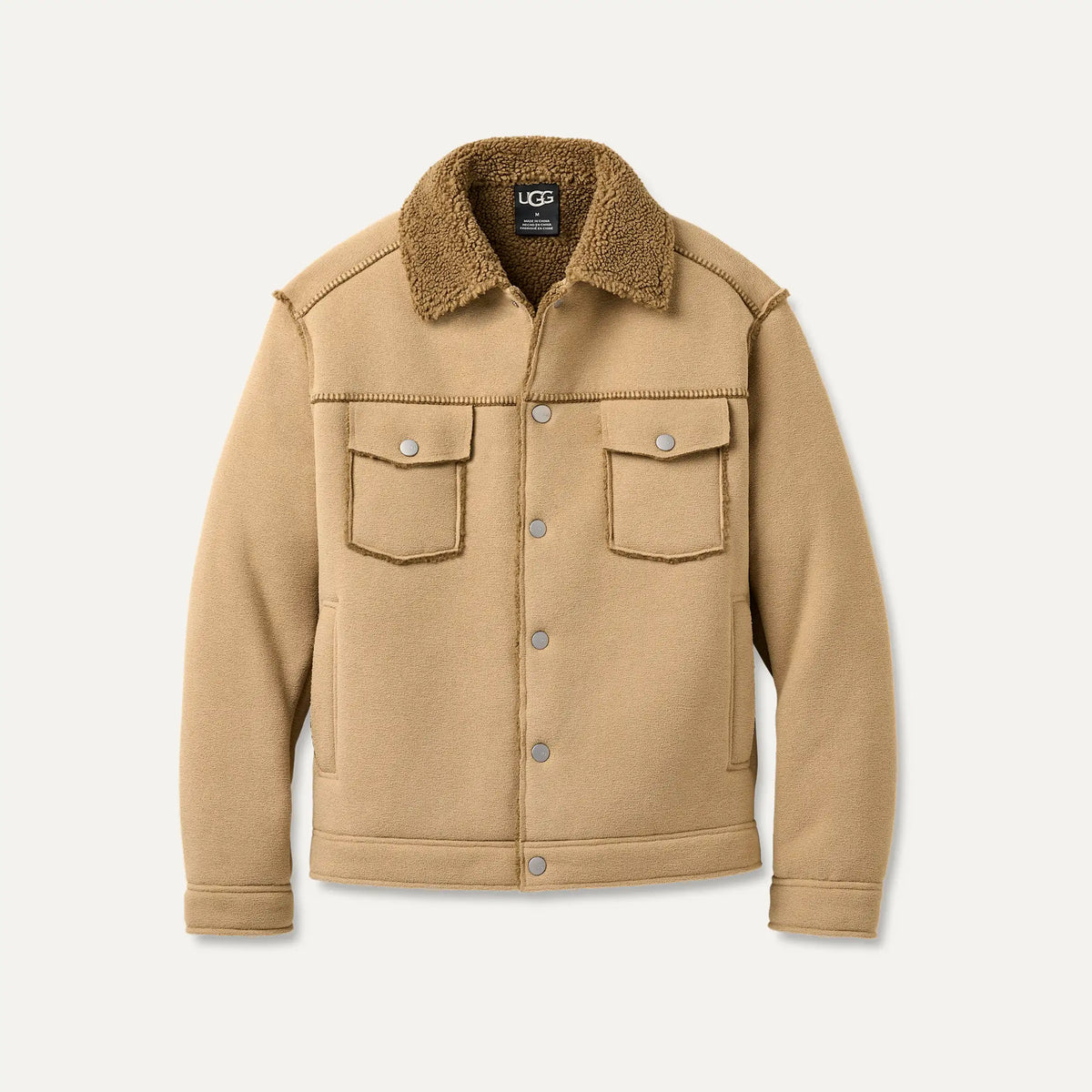 Ugg Men's Janson UGGfluff Jacket II-Sand