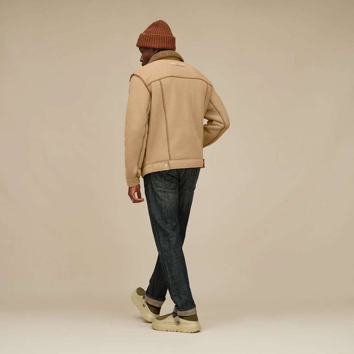 Ugg Men's Janson UGGfluff Jacket II-Sand