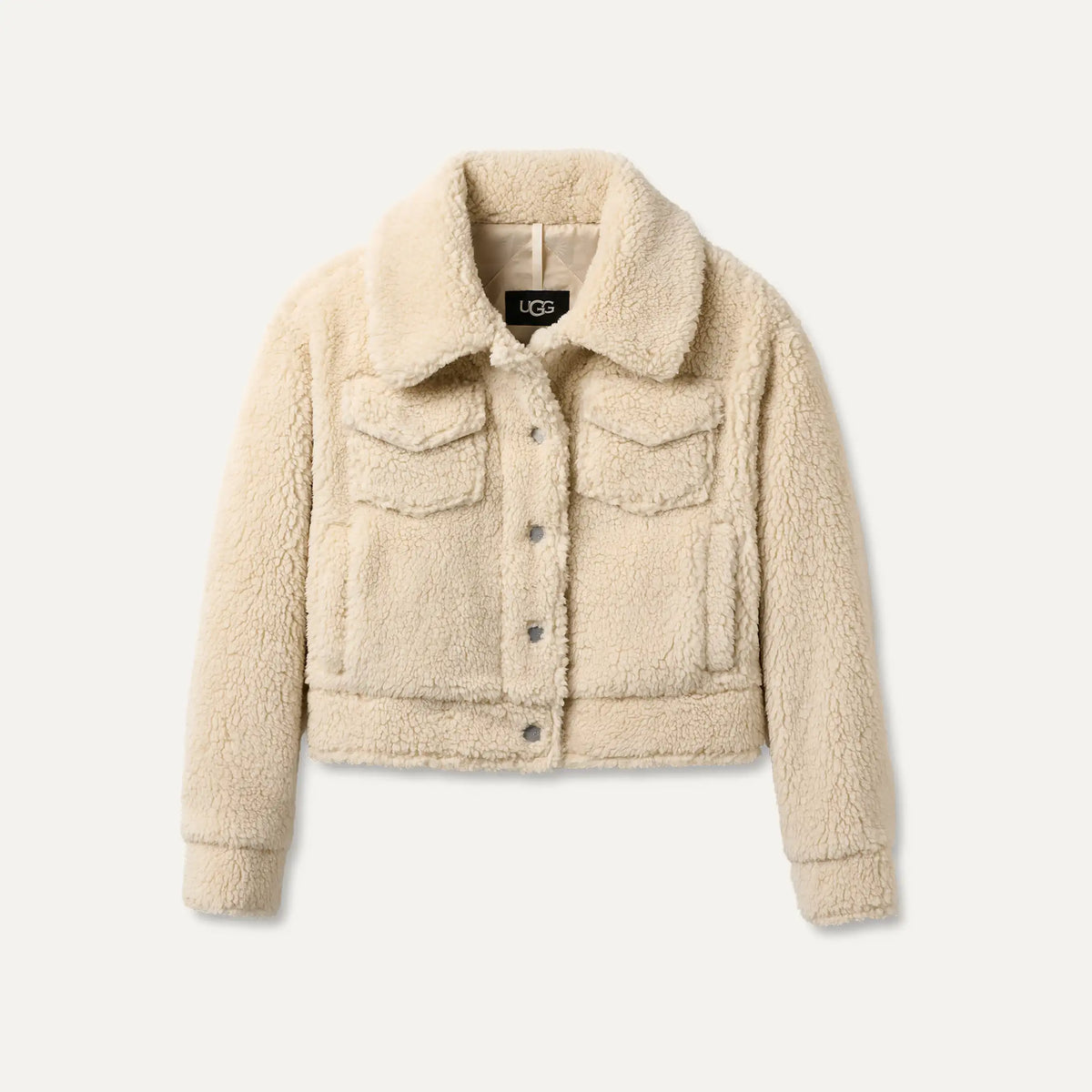 Ugg Women's Frankie Short Trucker Jacket-Natural ii