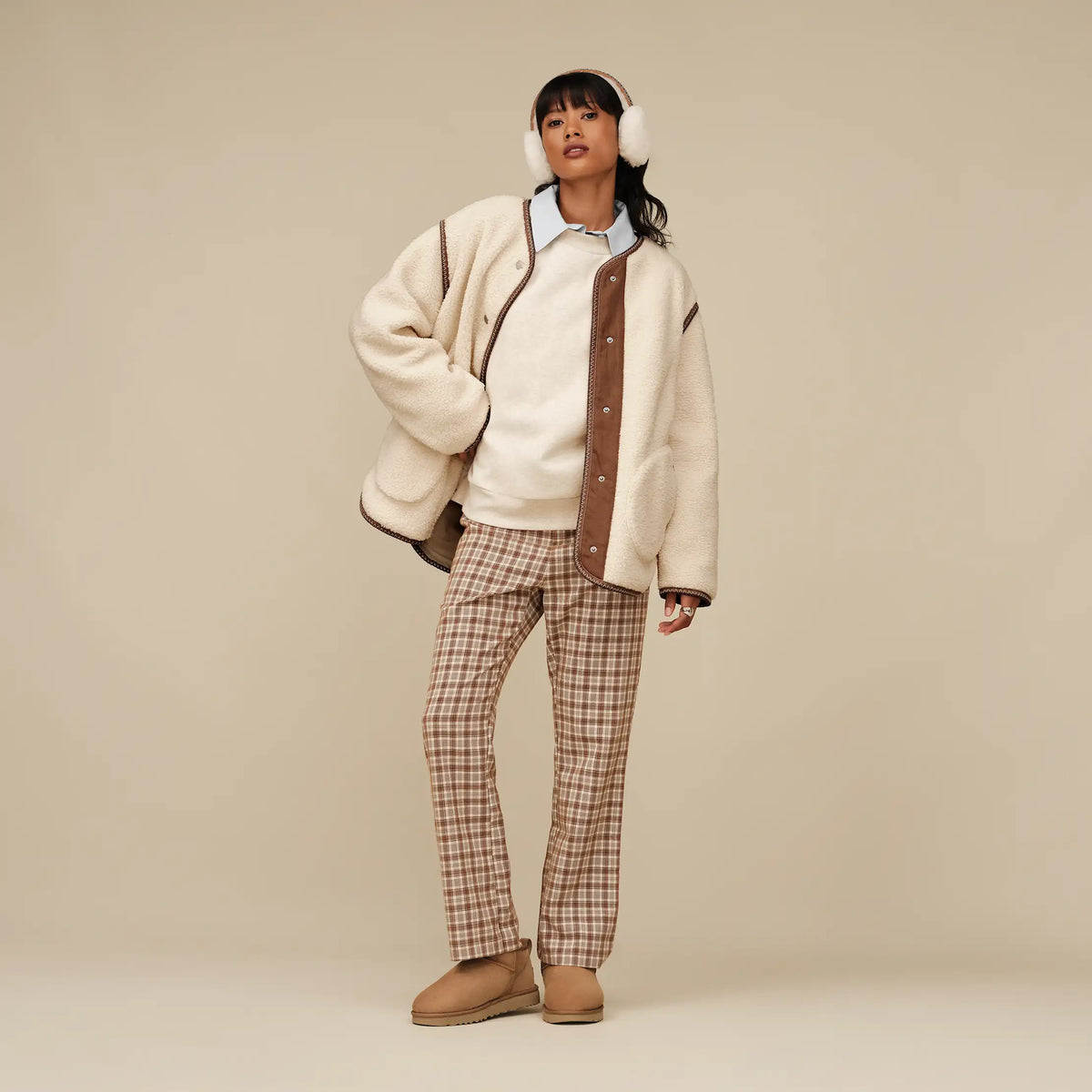 Ugg Women's Emmersyn UGGbraid Jacket-Cream