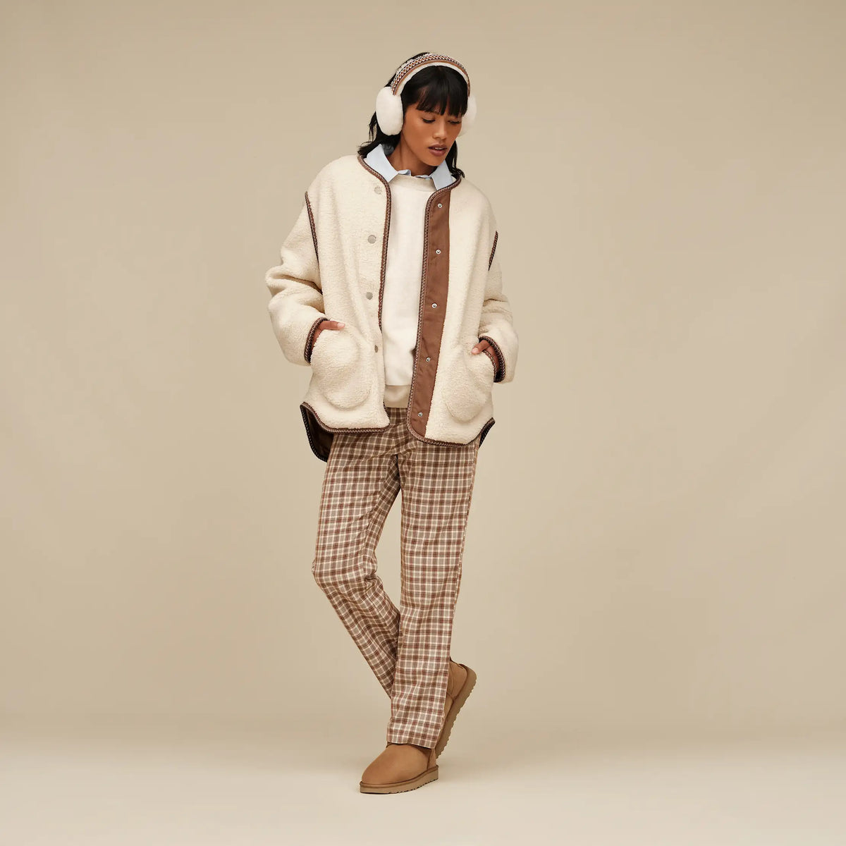 Ugg Women's Emmersyn UGGbraid Jacket-Cream
