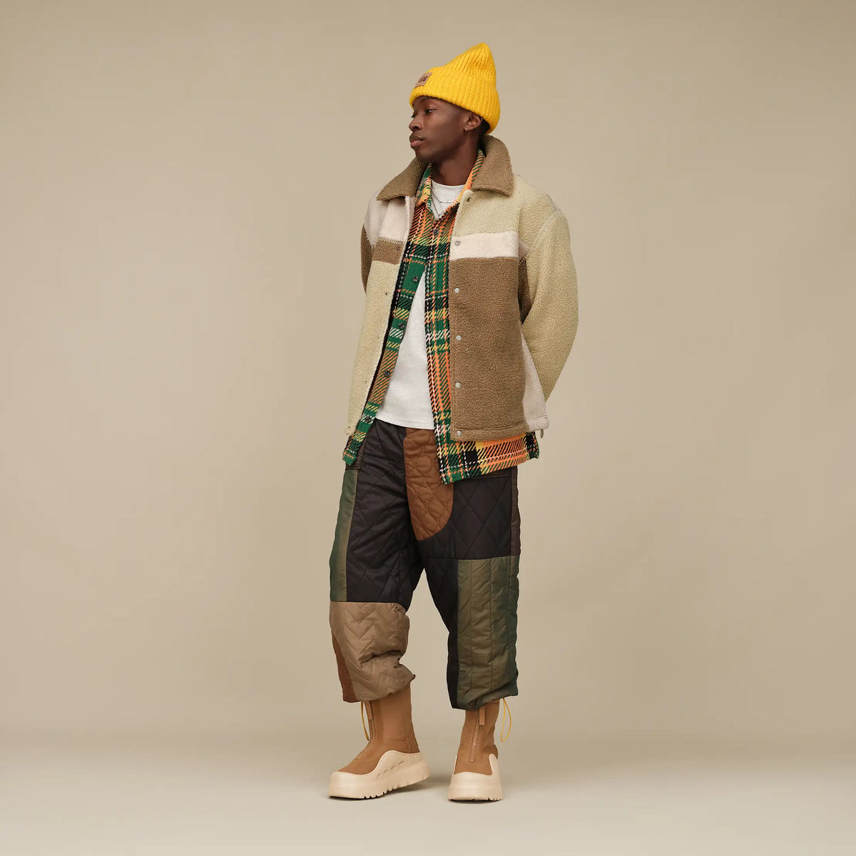 Ugg Men's Lachlan UGGfluff Jacket-Sand Multi