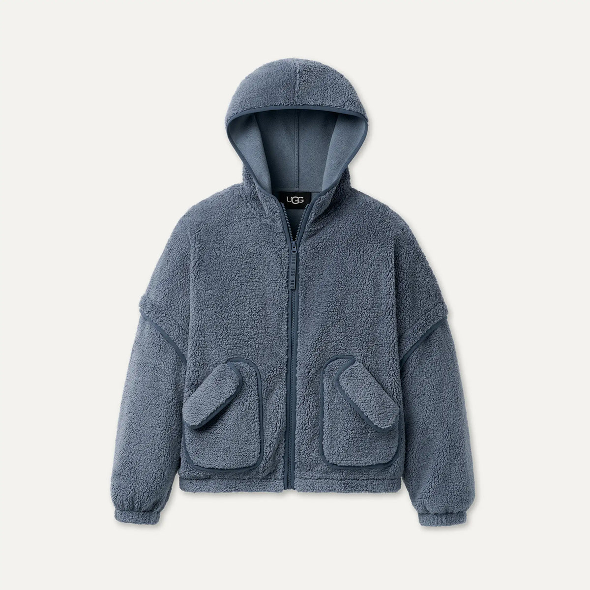 Ugg Women's Mariella UGGfluff Zip Hoodie-Tahoe Blue