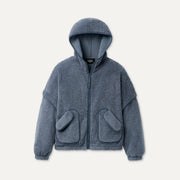 Ugg Women's Mariella UGGfluff Zip Hoodie-Tahoe Blue