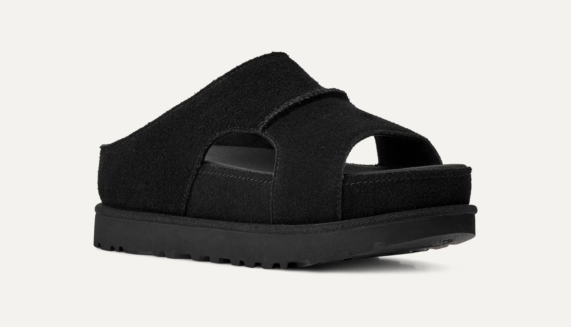 Ugg Women's Goldenstar Hi Cutout Slide- Black