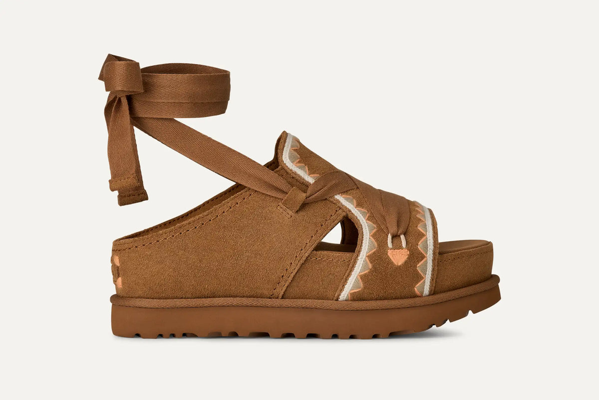 Ugg Women's Goldenstar Hi Artistitch-Chestnut Multi