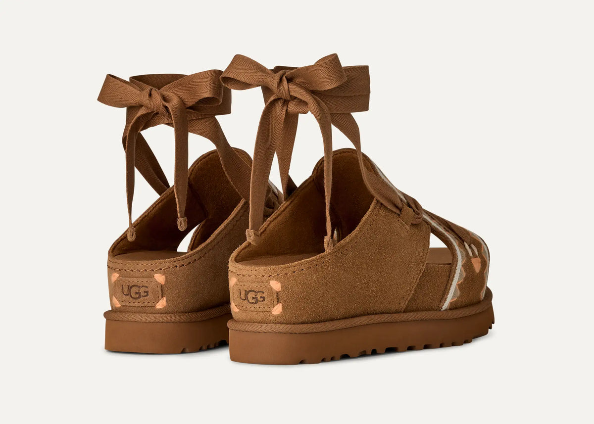 Ugg Women's Goldenstar Hi Artistitch-Chestnut Multi