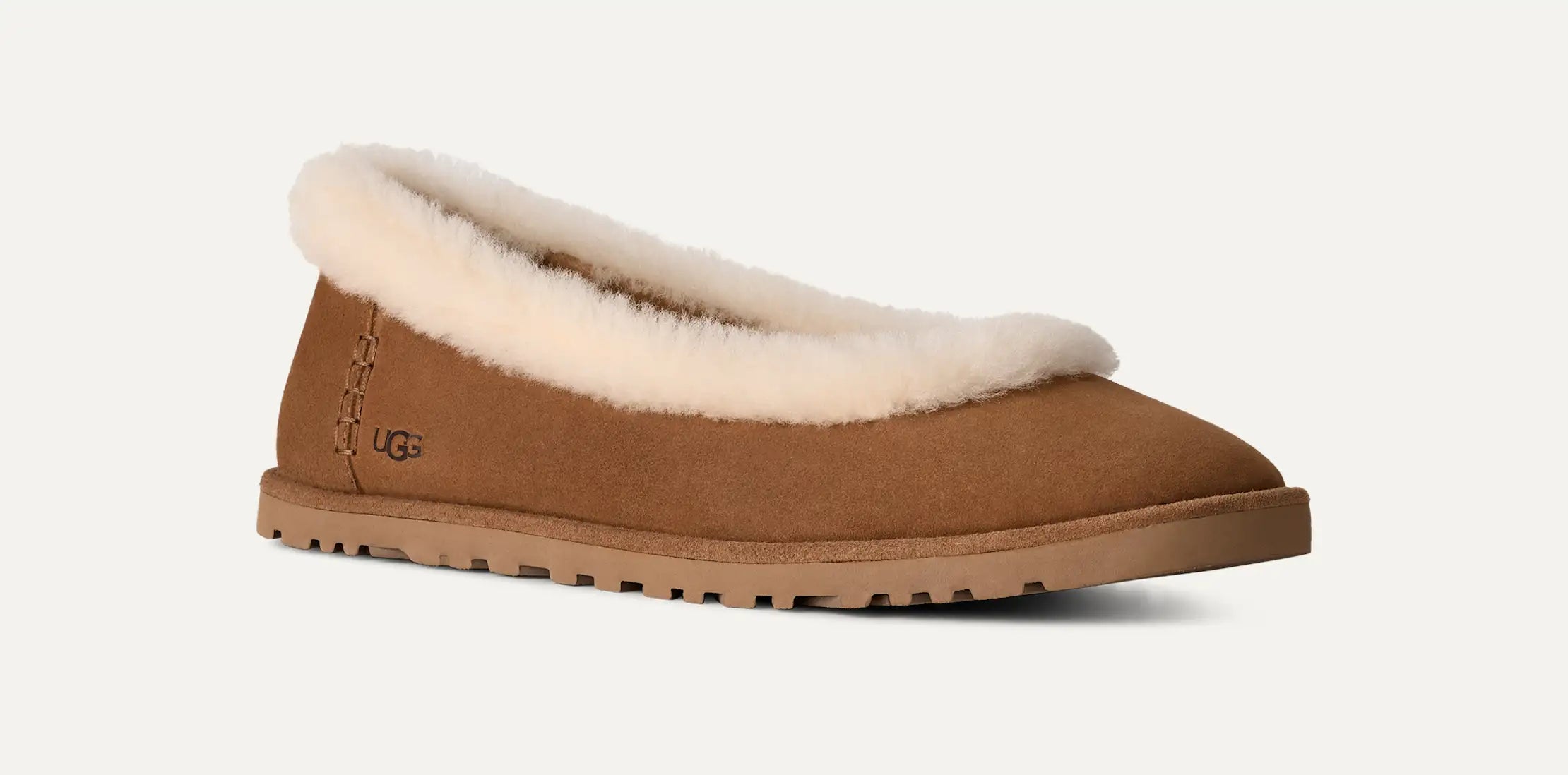 Ugg Women's Zora Ballet Flat-Chestnut