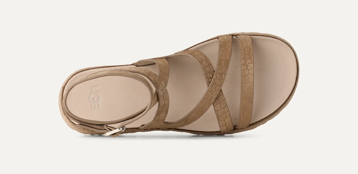 Ugg Women's GoldenGaze Embossed Ankle Wrap-Mustard Seed