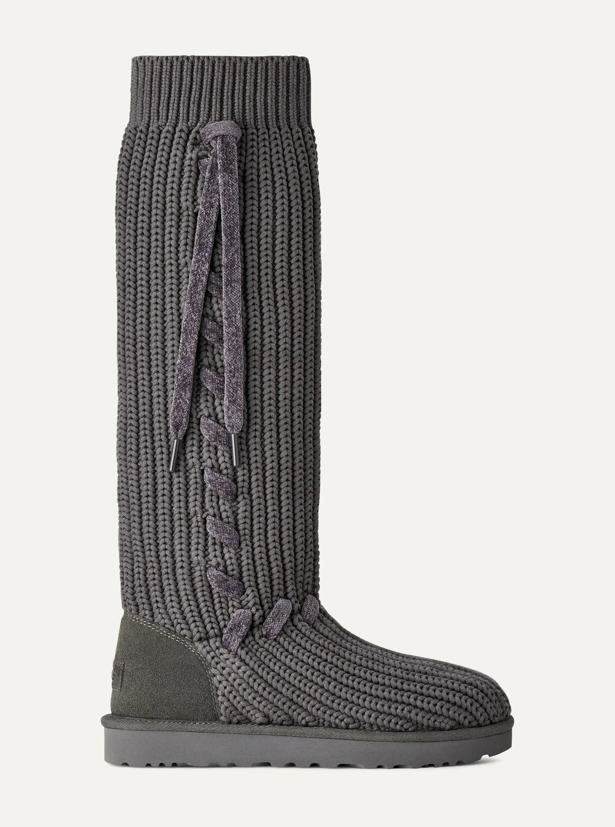 UGG Women's Classic Tall Whipstitch Knit-Charcoal