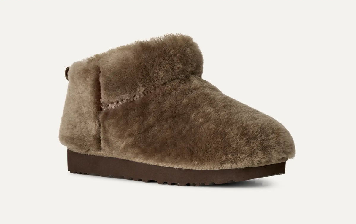 Ugg Women's Classic Ultra Mini Fluffed-light bronze