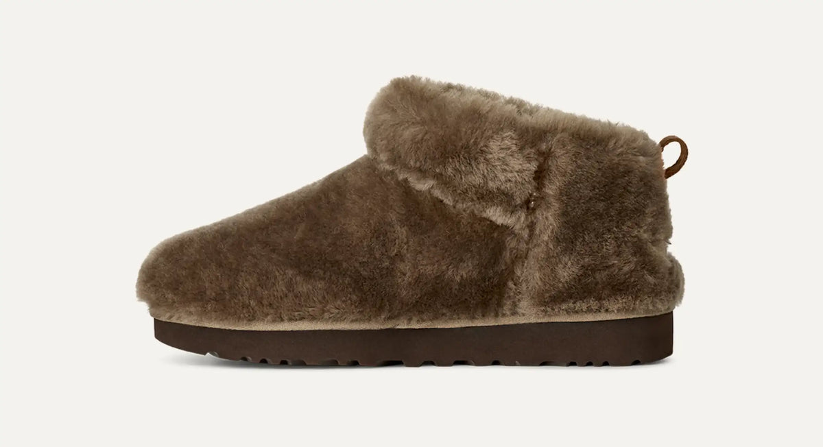 Ugg Women's Classic Ultra Mini Fluffed-light bronze