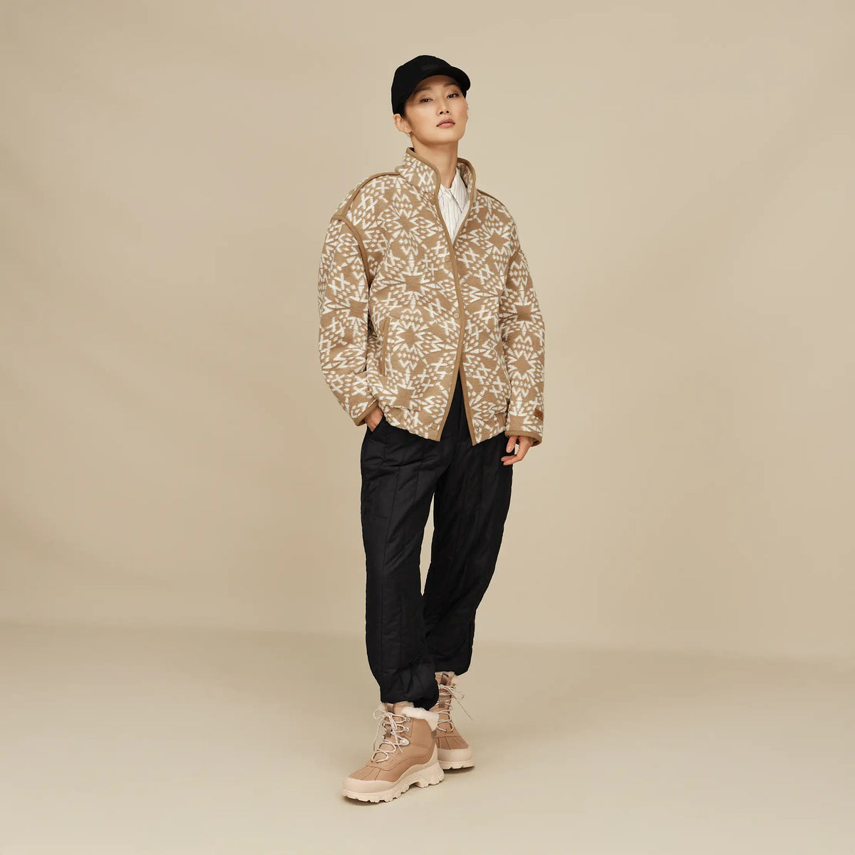 Ugg Women's Brigh Snap Jacket- Sand