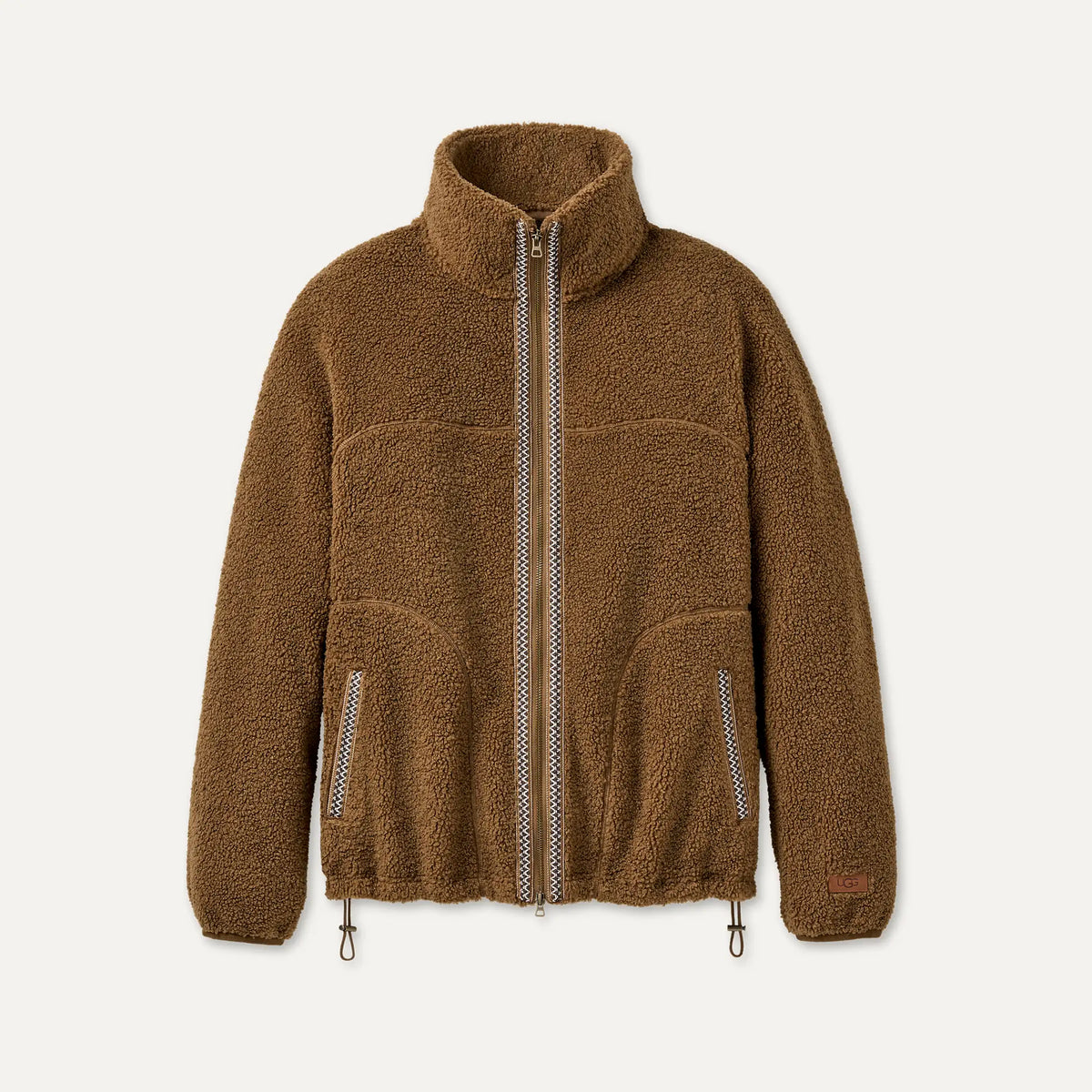 Ugg Men's UGGbraid Full-Zip Jacket-Coffee Grounds