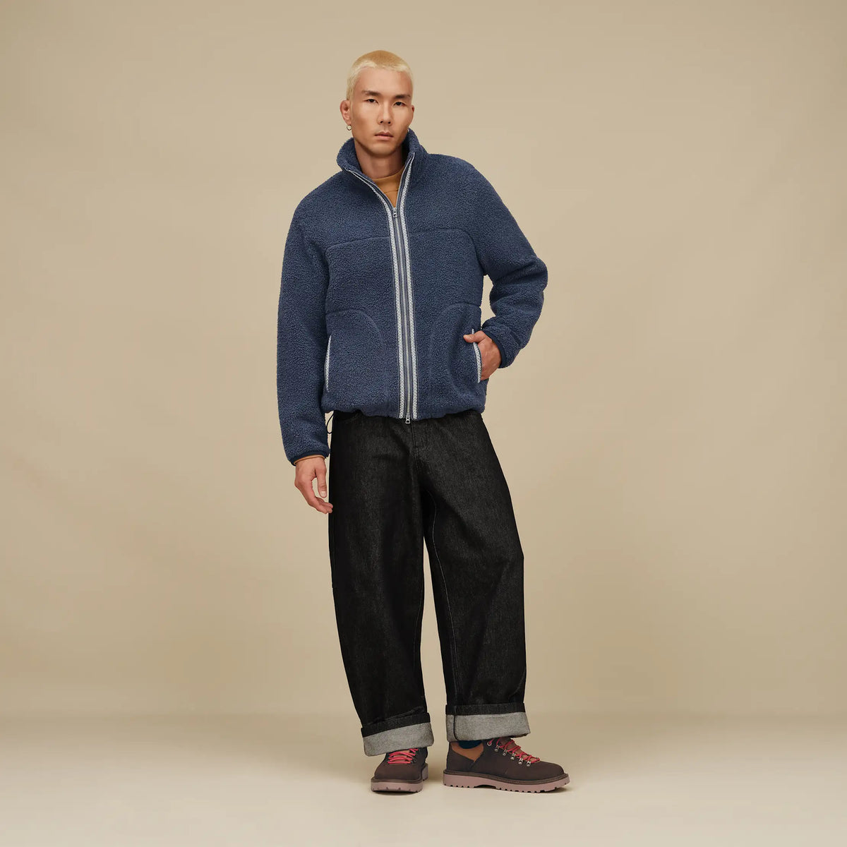Ugg Men's UGGbraid Full-Zip Jacket-Eve Blue