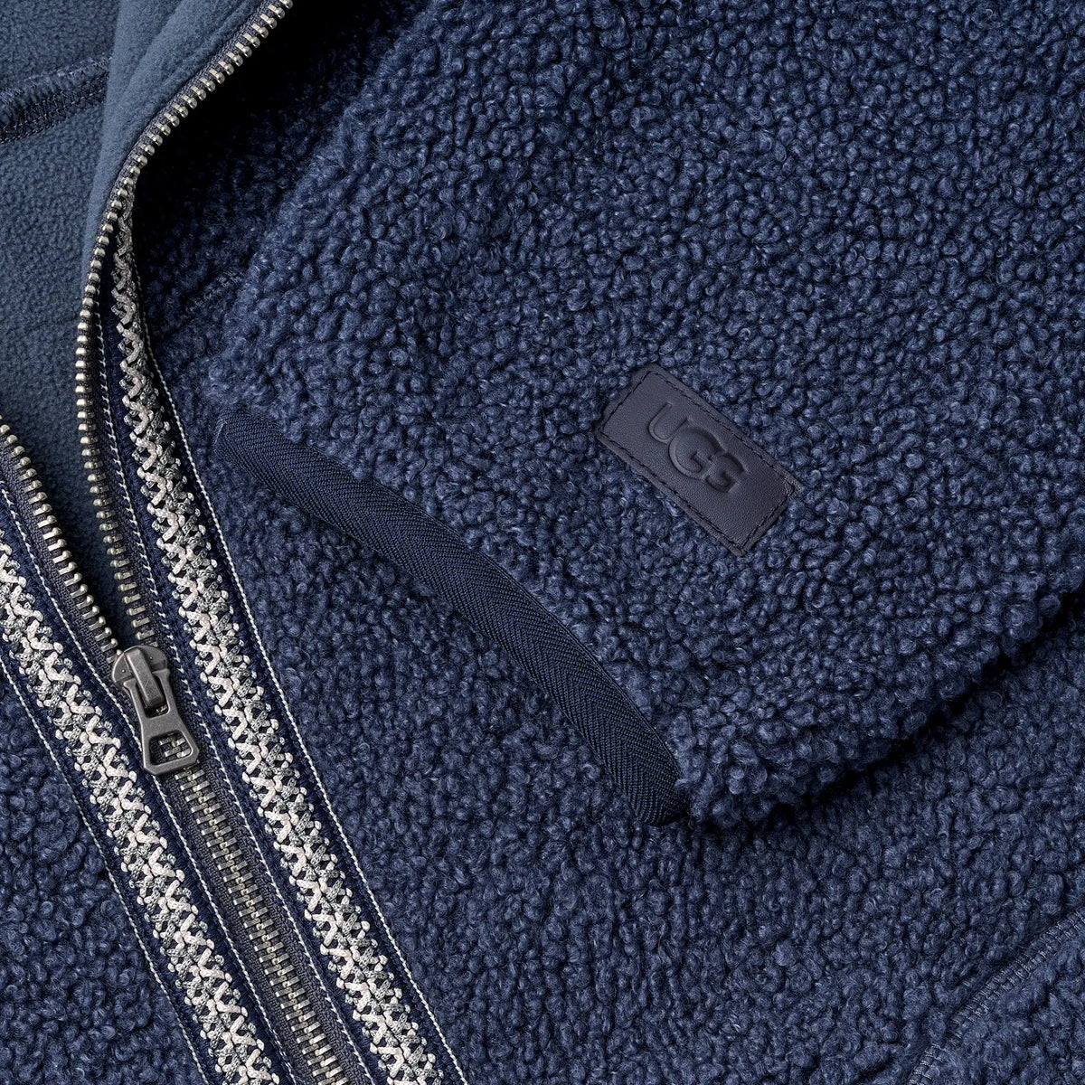Ugg Men's UGGbraid Full-Zip Jacket-Eve Blue
