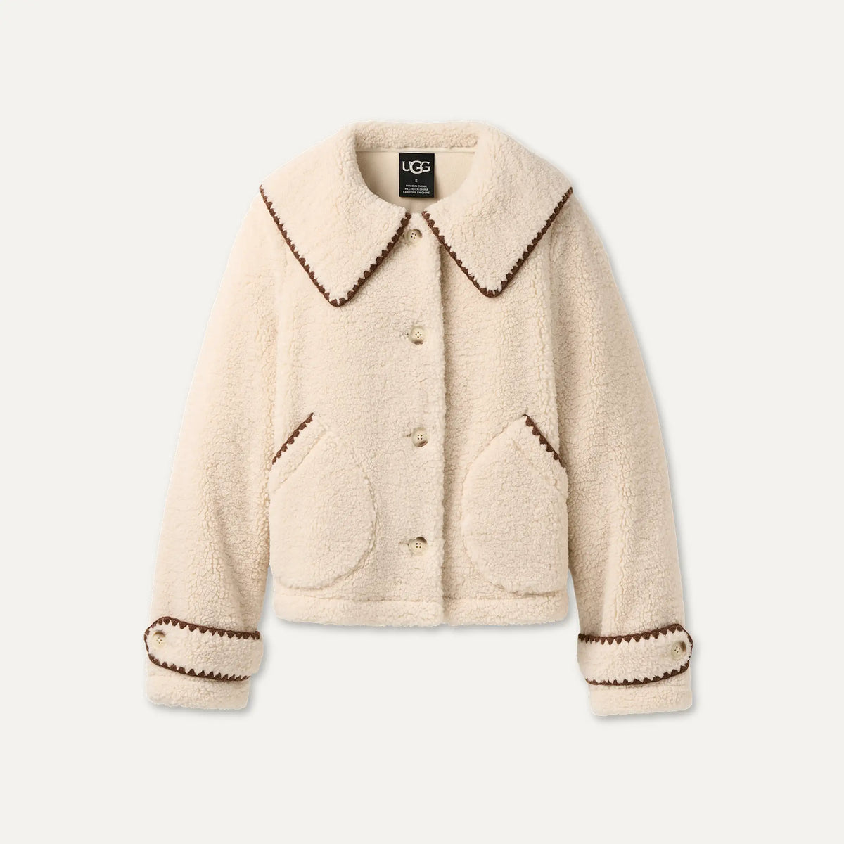 Ugg Women's Nikia Collared Jacket-Cream