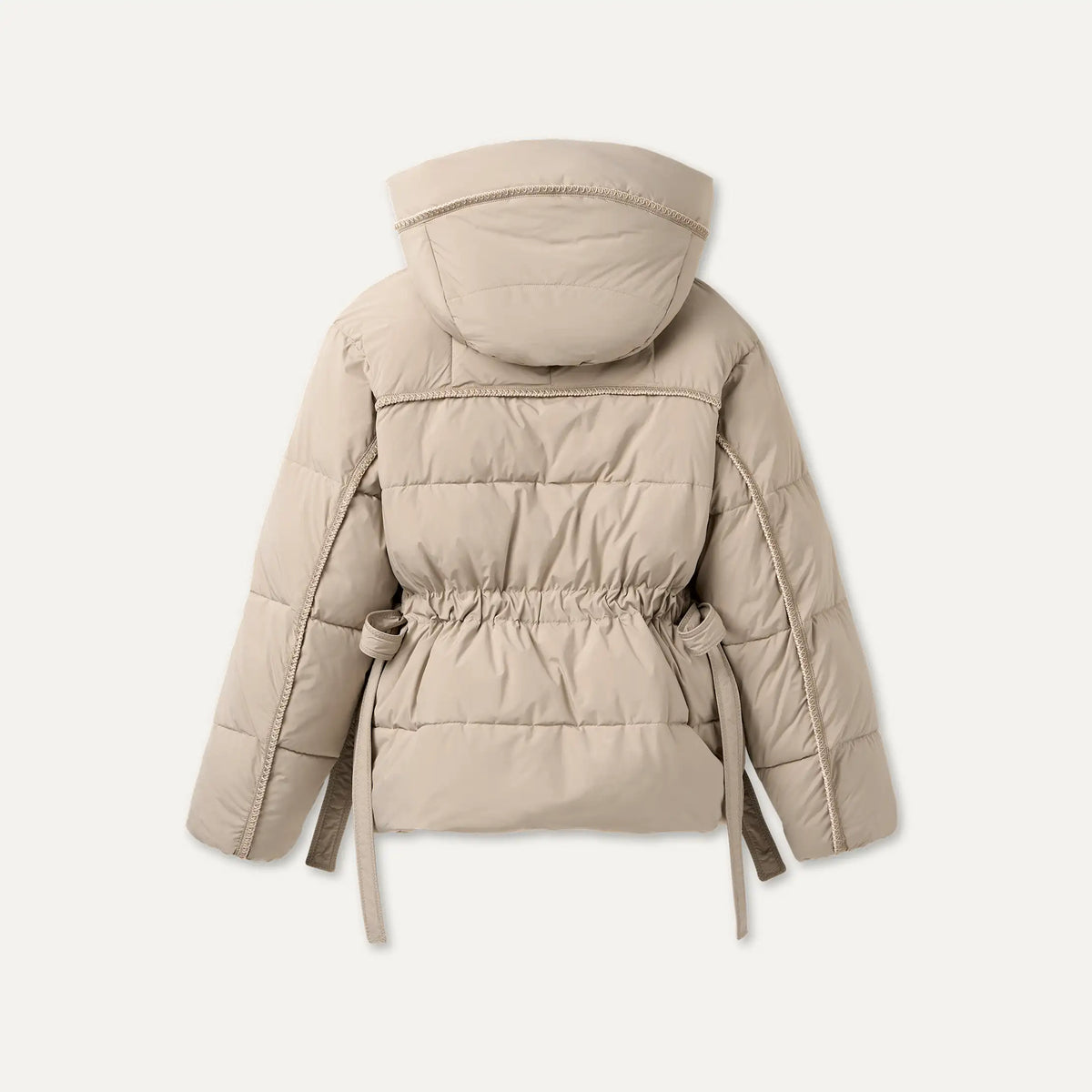 Ugg Women's Renly UGGbraid Puffer Jacket -Oyster