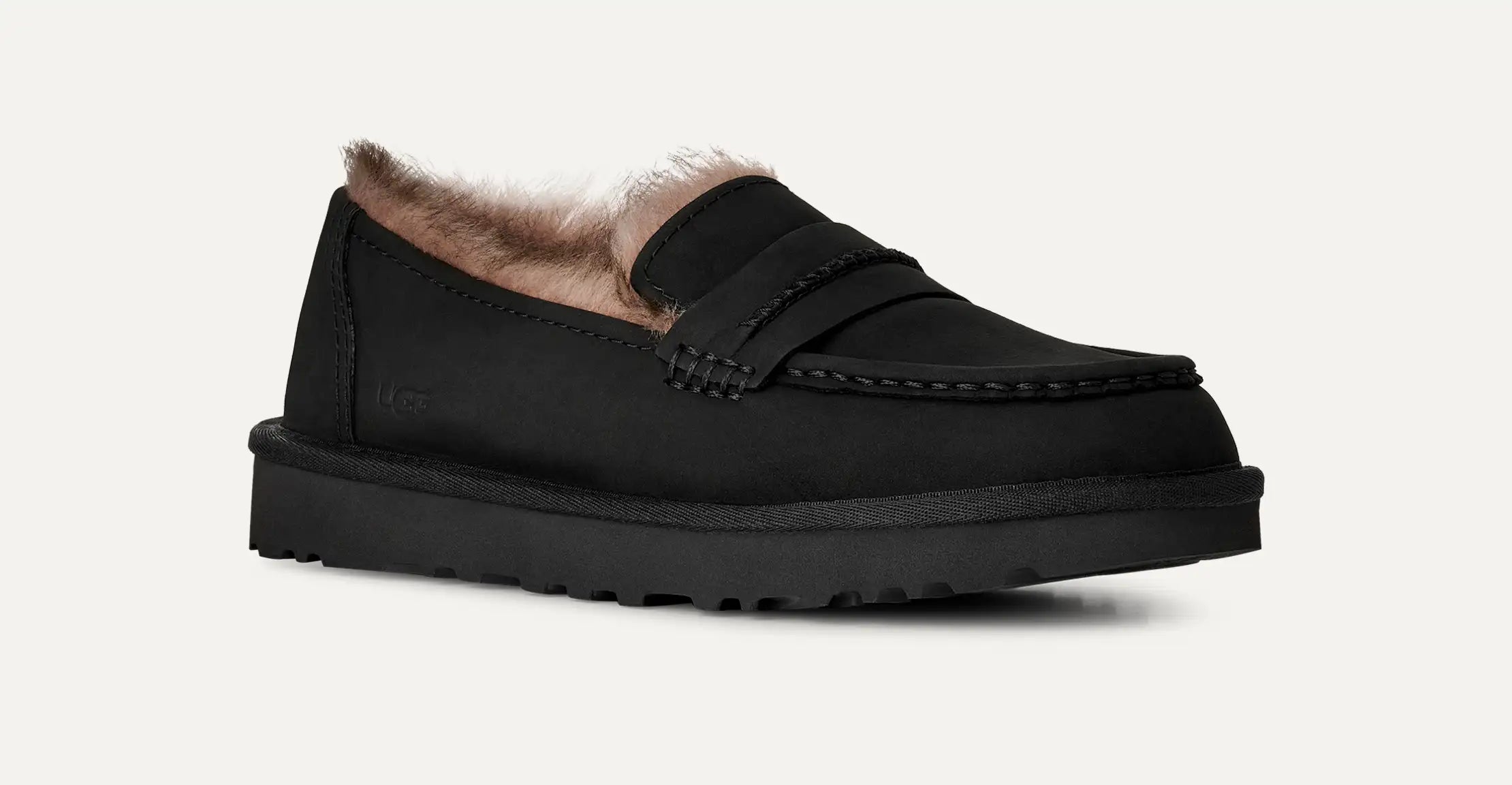 Ugg Women's Ellis Nubuck Loafer-  Black