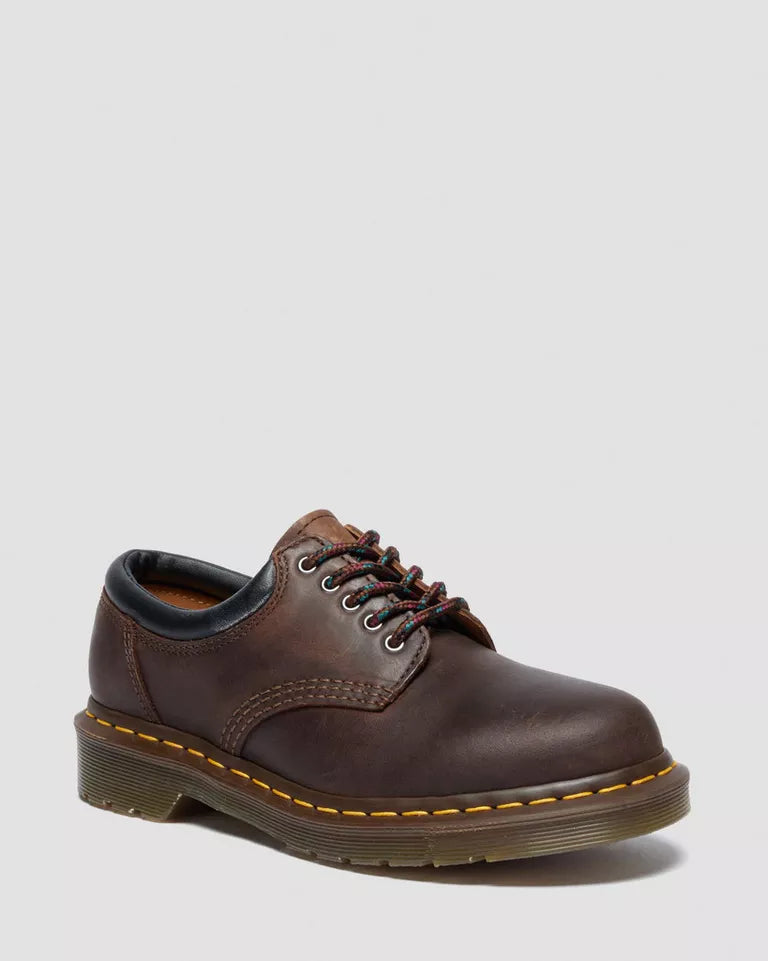 Dr. Martens Women 8053 Crazy Horse Leather Casual Shoes  -  Dark Brown — Crazy Horse