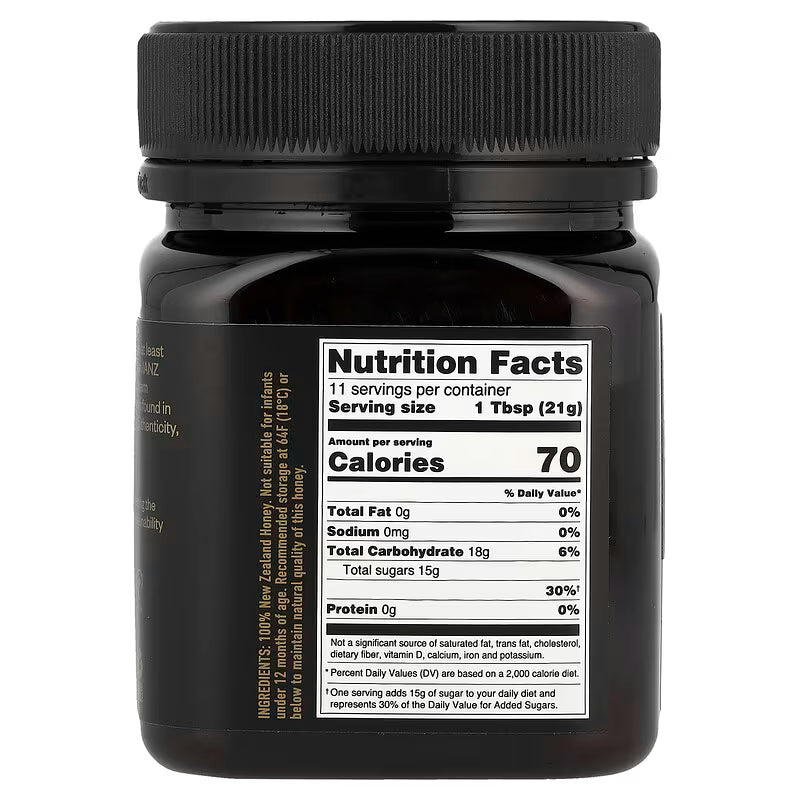 Egmont Honey, Manuka Honey, Raw & Unpasteurized, UMF™ 23+, MGO+ 1,050, 8.8 oz (250 g)