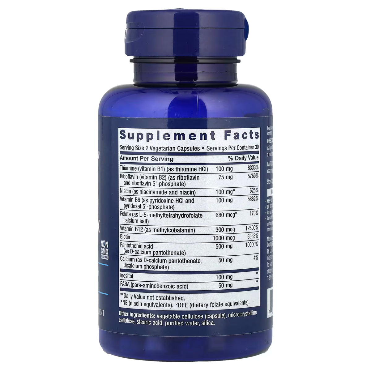 Life Extension, BioActive Zengin B Vitamini Kompleksi, 60 Vejetaryen Kapsül