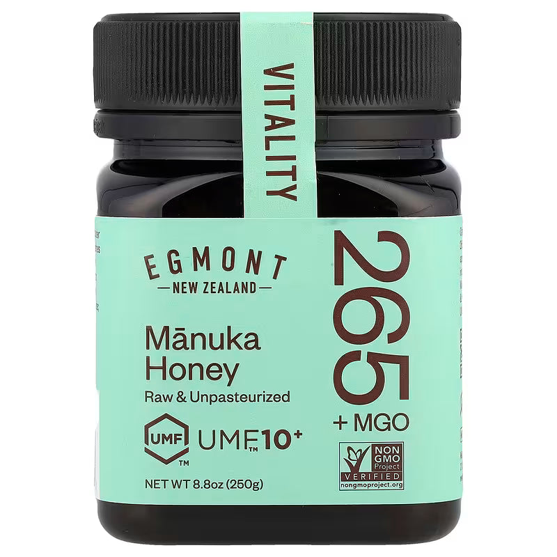 Egmont Honey, Manuka Honey, Raw & Unpasteurized, UMF™10+, MGO 265+ , 8.8 oz (250 g)