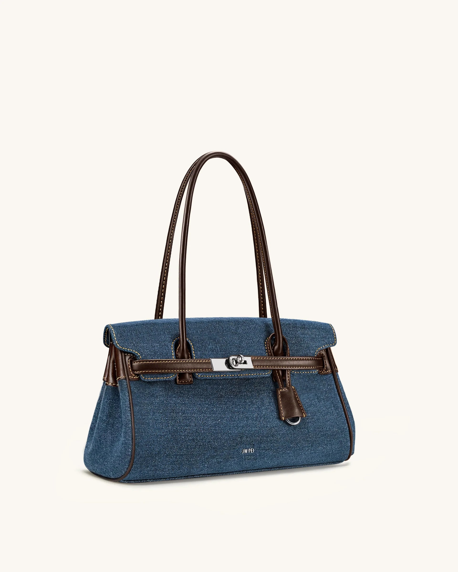 JW PEI Yara Denim Shoulder Bag - Blue