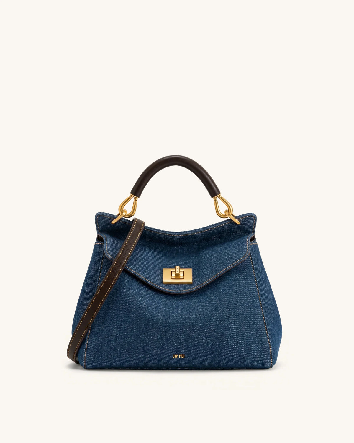 JW PEI Lucia Classic Handbag - Blue Denim