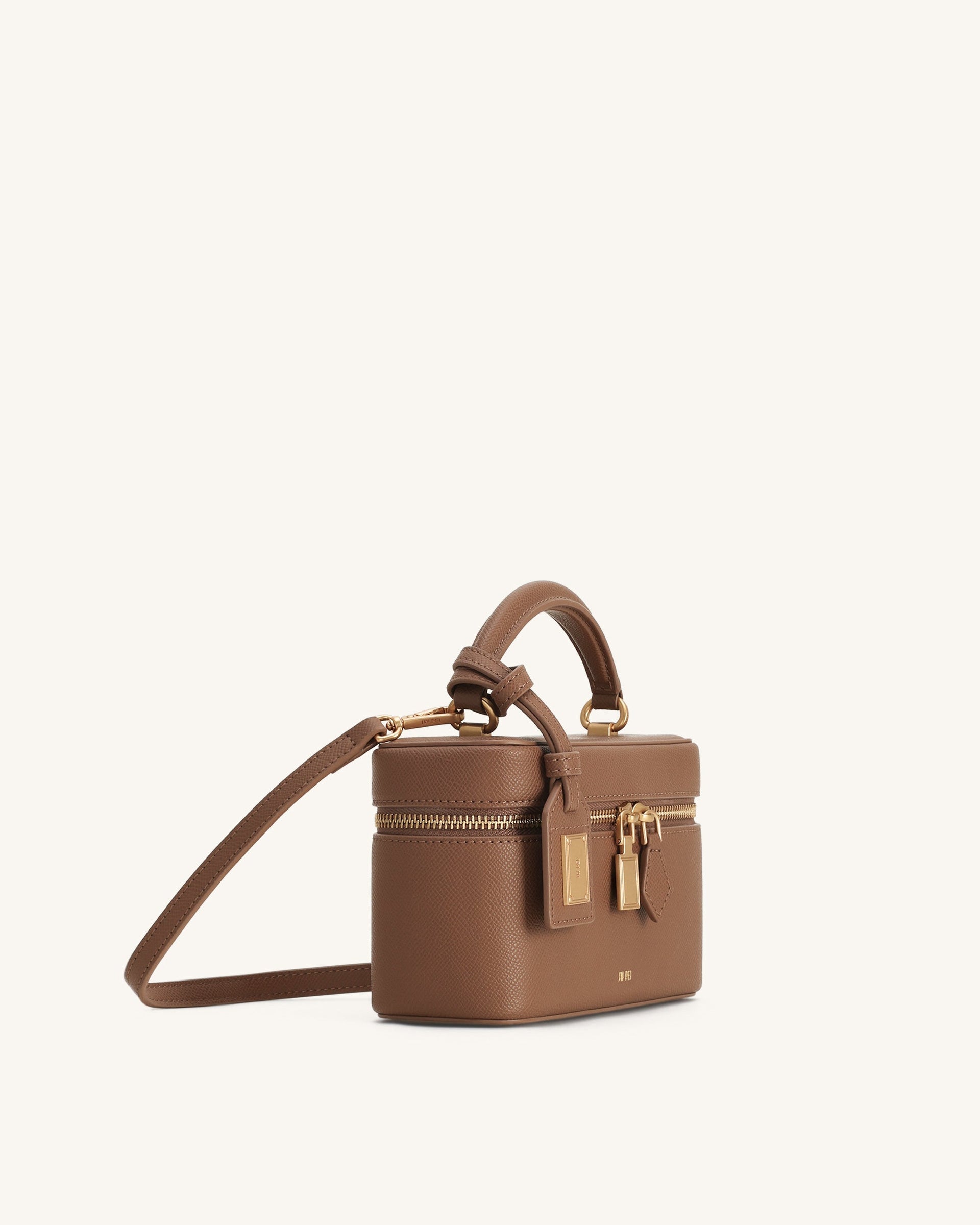 JW PEI Cleo Box Shape Top Handle Bag - Brown