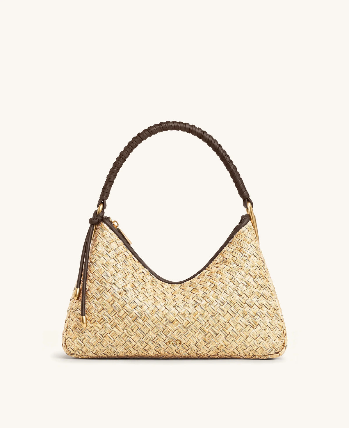 JW PEI Lorena Faux Straw Shoulder Bag - Brown