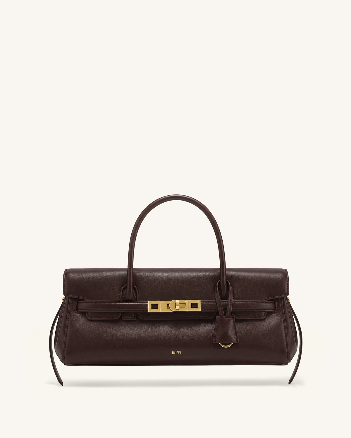 JW PEI Yara Small Top Handle Shoulder Bag - Deep Coffee