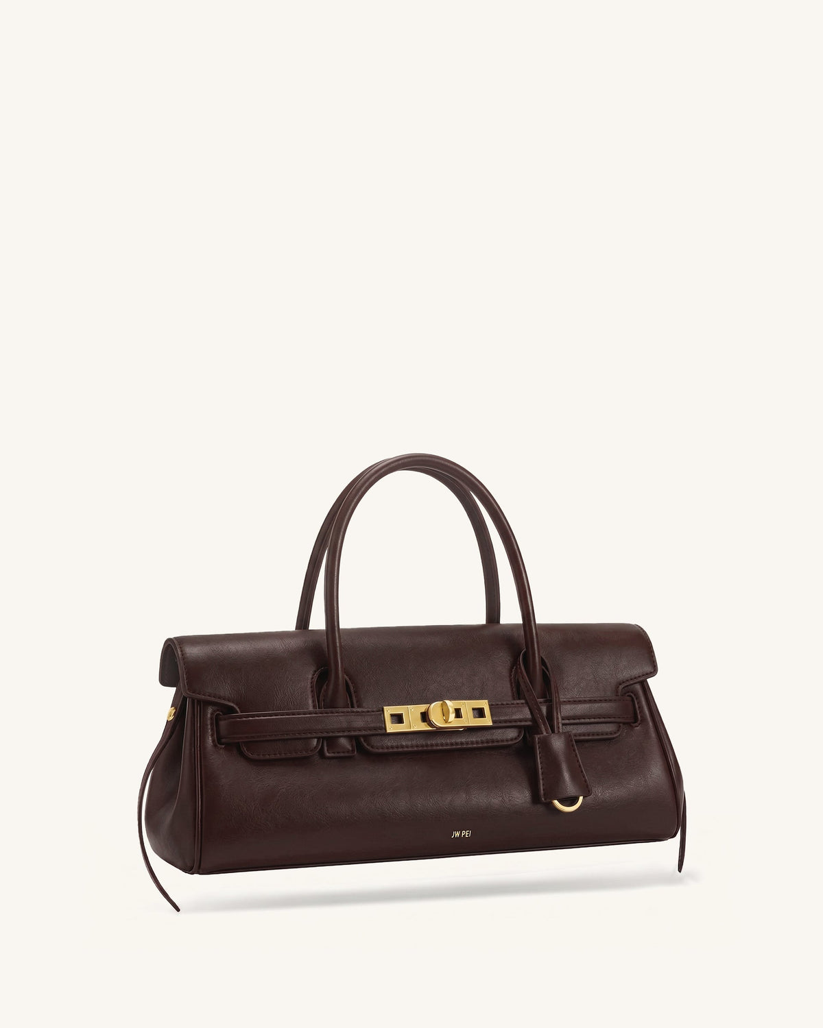 JW PEI Yara Small Top Handle Shoulder Bag - Deep Coffee