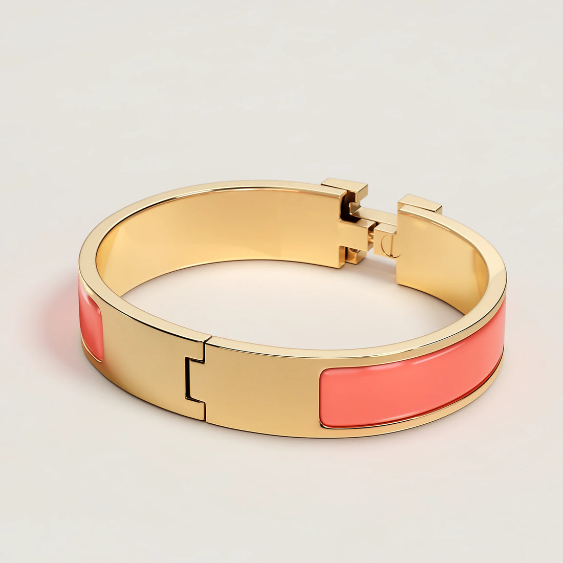 Hermes Clic H Bracelet Papaye