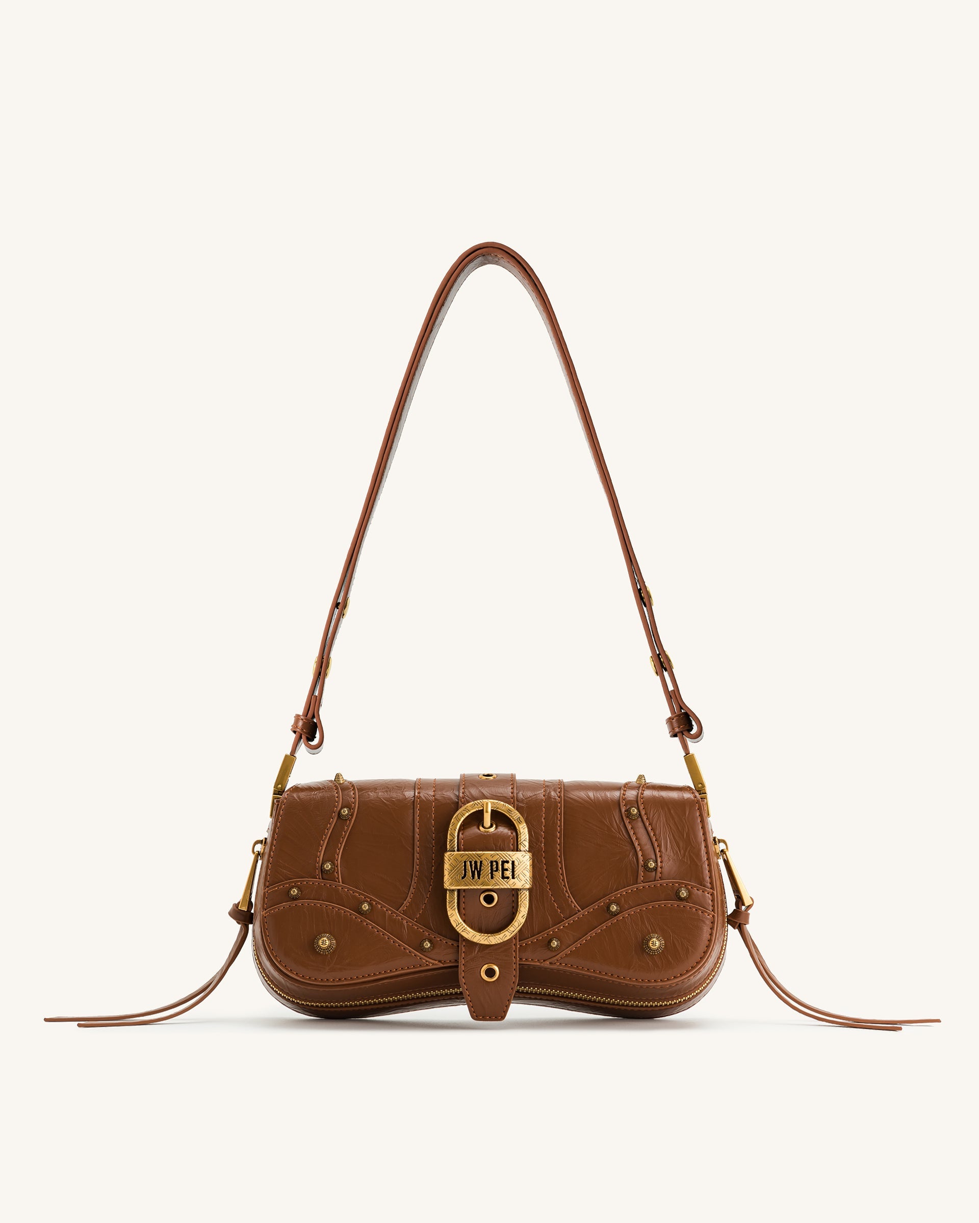 ユミ JW PEI Joy Crushed Shoulder Bag - Brown – Kanadadan Kapına