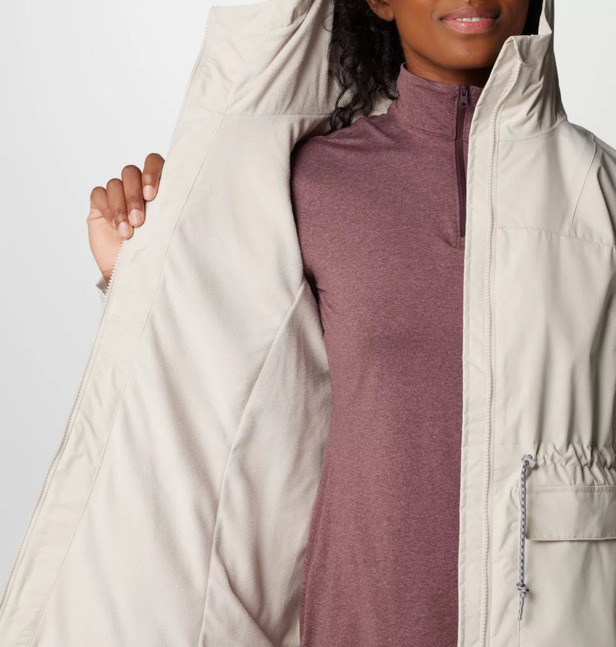 Columbia Women's Sweet Creek™ II Lined Rain Jacket -  Dark Stone