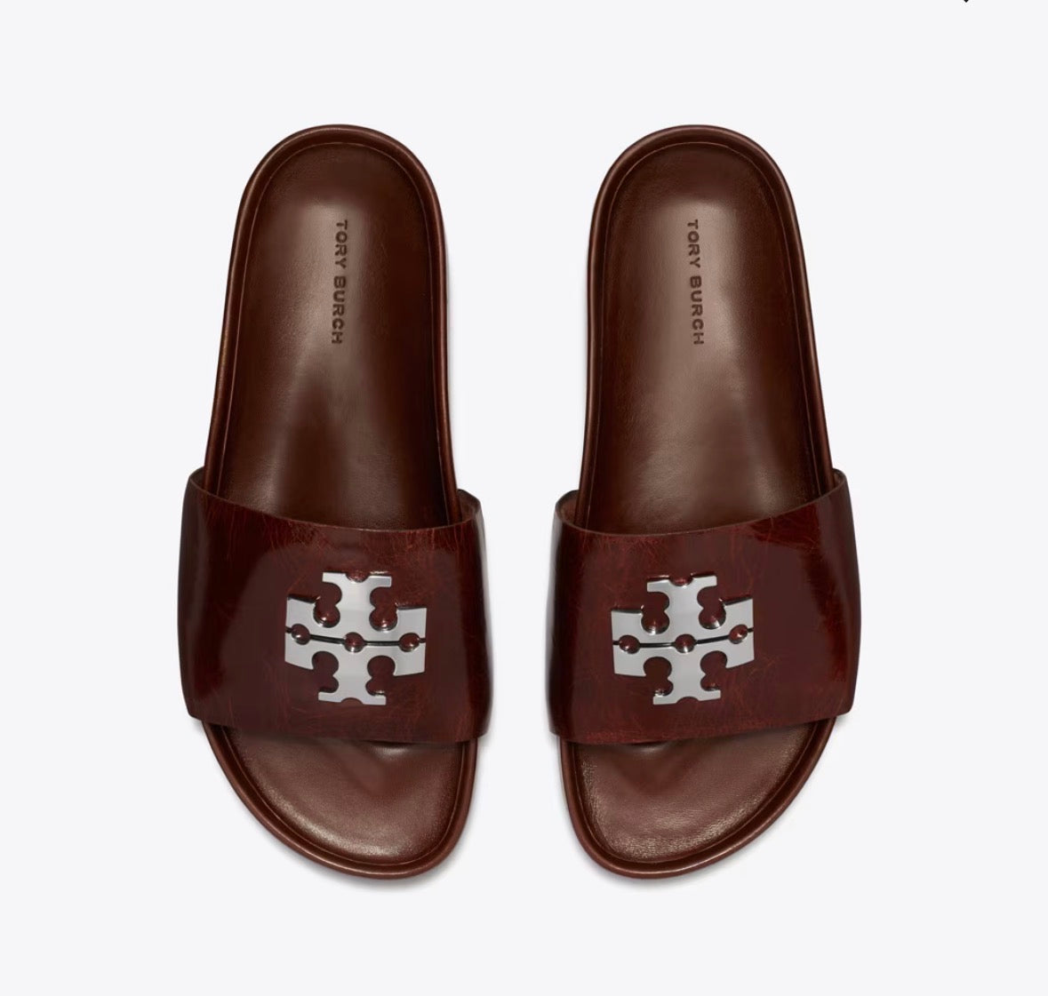 TORY BURCH CHARLIE SPORT SLIDE  -  papaya seed